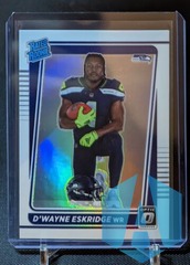 2021 Donruss Optic #219 Dwayne Eskridge VARIATION Silver Holo Prizm Rated Rookie